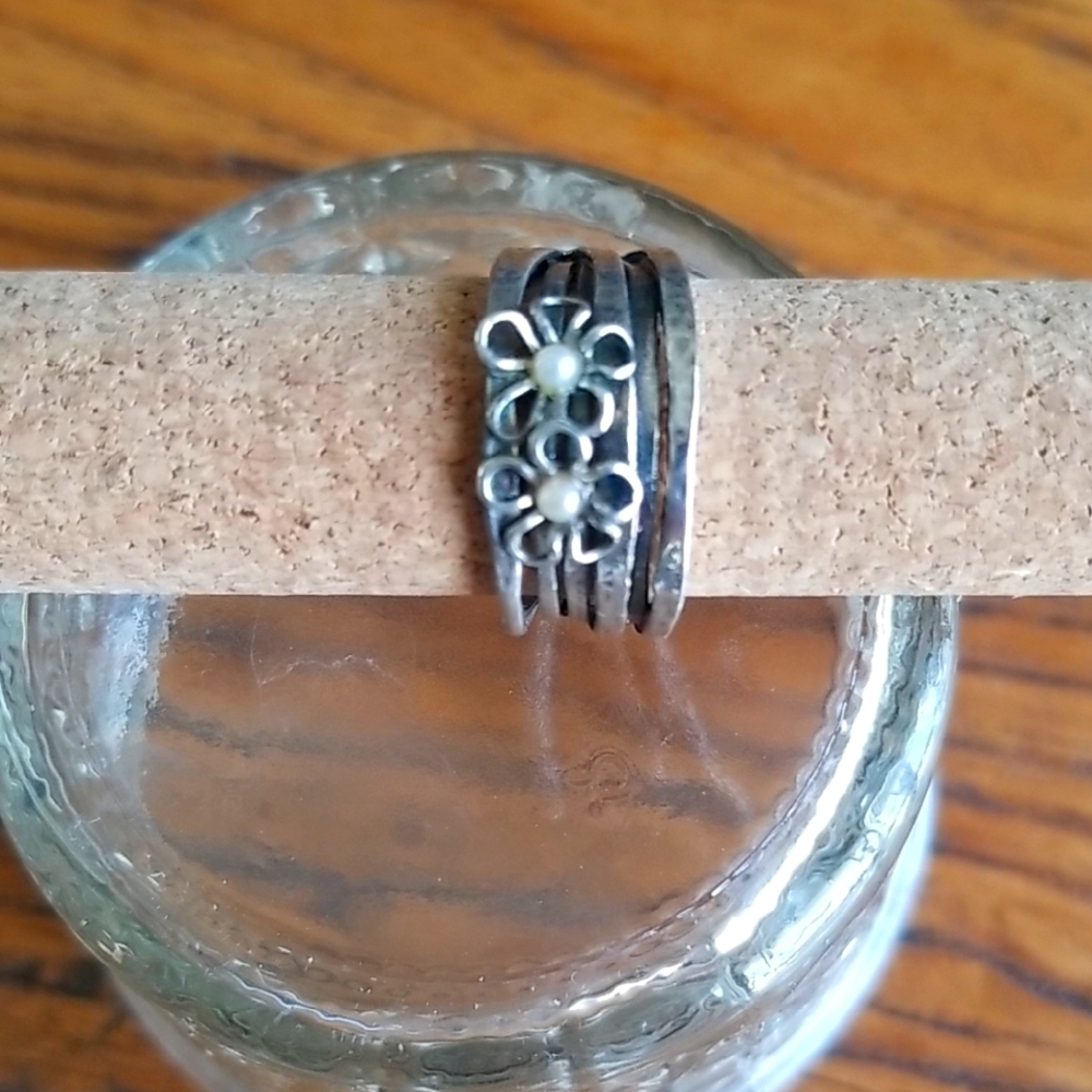 Floral 925 Silver Ring